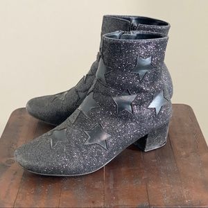 Black Stars & Glitter Modcloth Booties